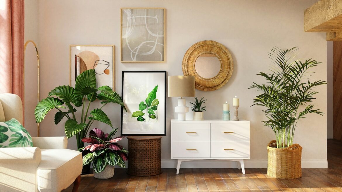 Lente trends 2025: Welke planten en bloemen mogen niet in jouw interieur ontbreken? 2 planten in woonkamer