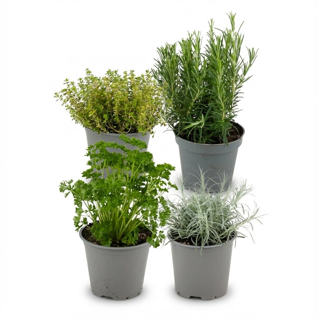 Italiaanse Kruidenmix - 4 Stuks - Ø 12 Cm - ↕: 12-15 Cm